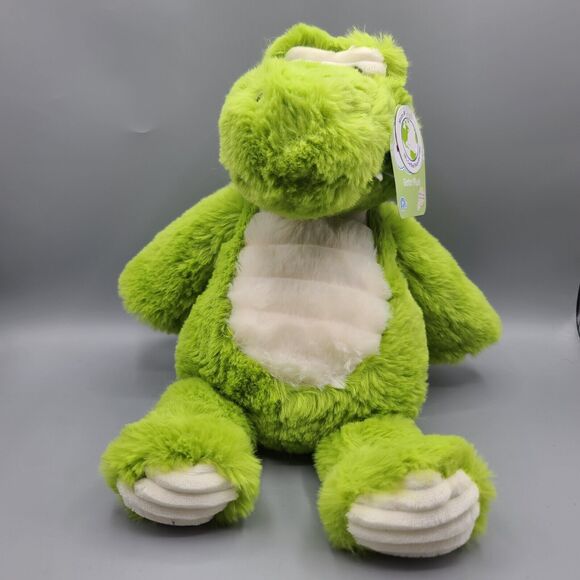Spark Create Imagine 10" Gator Plush Rattle PolyBean Filled Plush Stuffed Animal - Picture 1 of 14